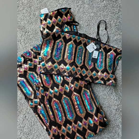 Sequin Two Piece Set NWT - Picture 5 of 5